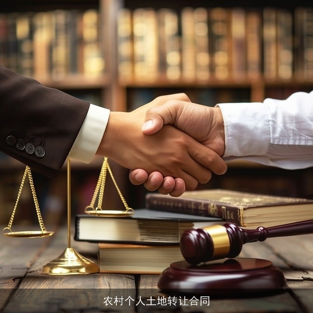 农村个人土地转让合同