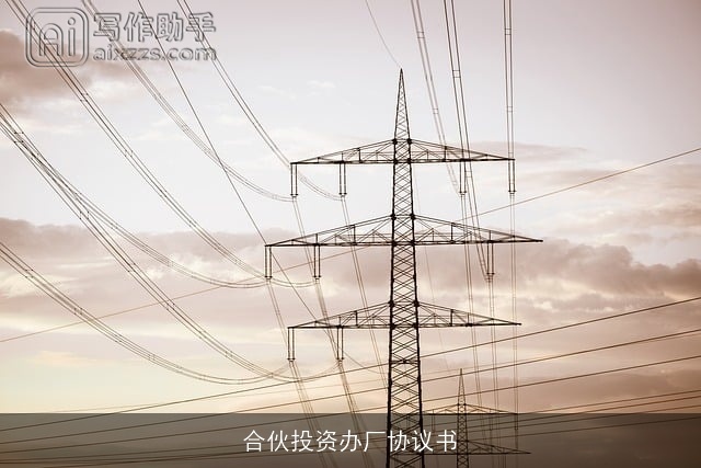 合伙投资办厂协议书