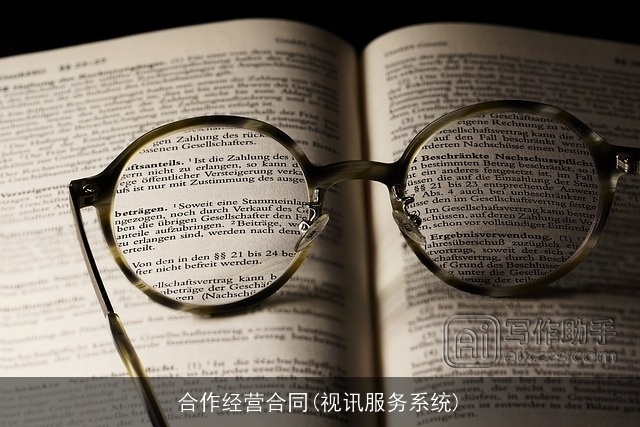 合作经营合同(视讯服务系统)