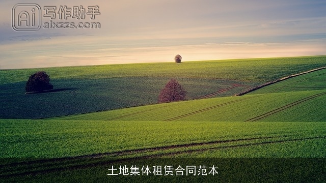 土地集体租赁合同范本