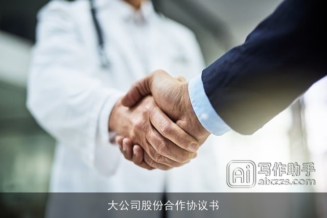 大公司股份合作协议书