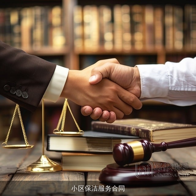 小区保洁服务合同