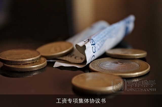 工资专项集体协议书