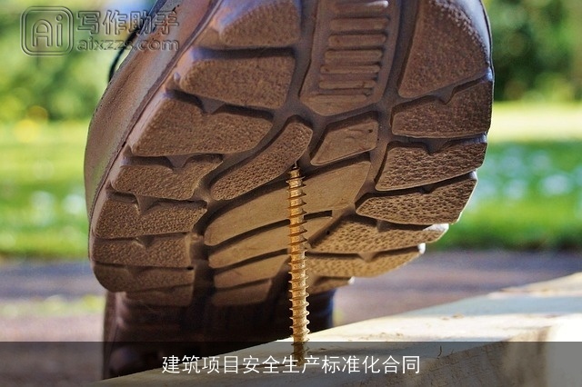 建筑项目安全生产标准化合同