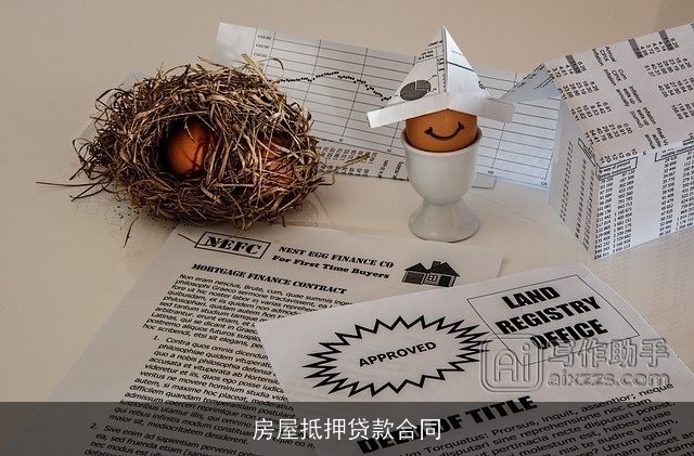 房屋抵押贷款合同