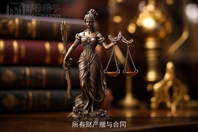 所有财产赠与合同