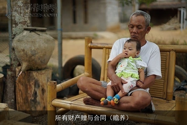 所有财产赠与合同（赡养）