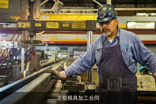 正规模具加工合同