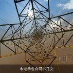 水电承包合同书范文
