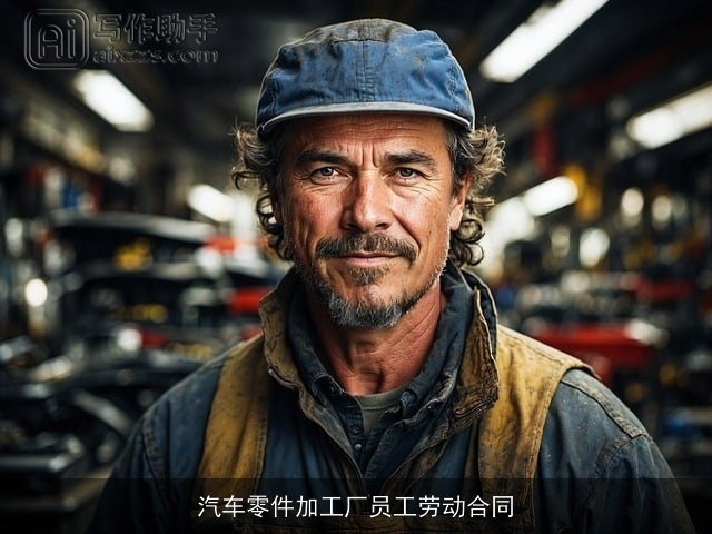 汽车零件加工厂员工劳动合同