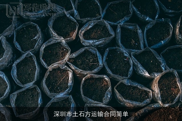 深圳市土石方运输合同简单