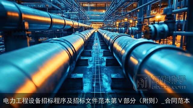电力工程设备招标程序及招标文件范本第Ⅴ部分（附则）_合同范本