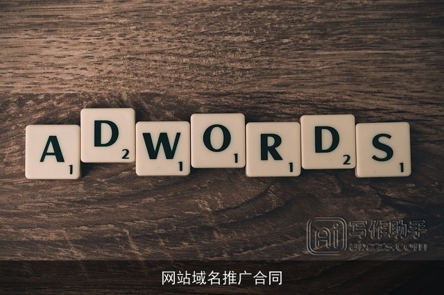 网站域名推广合同