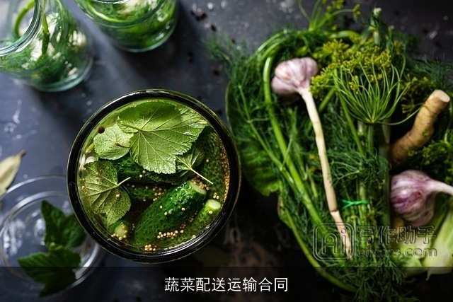 蔬菜配送运输合同