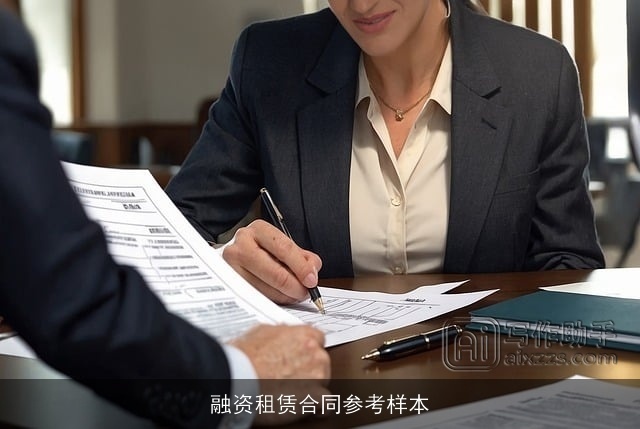 融资租赁合同参考样本