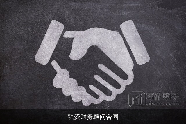 融资财务顾问合同