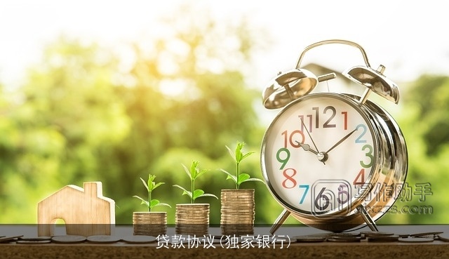 贷款协议(独家银行)