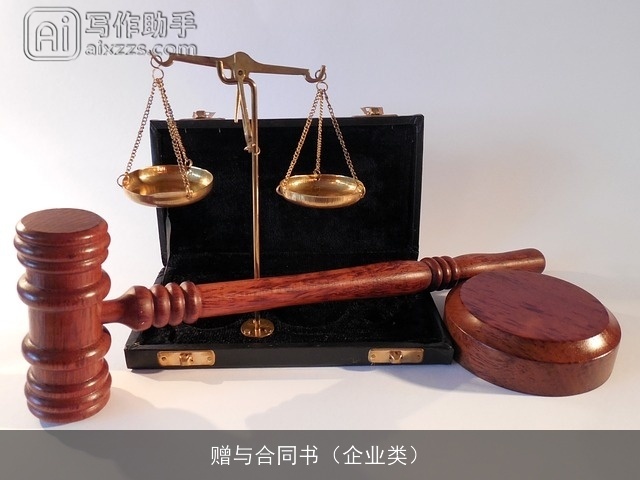 赠与合同书（企业类）