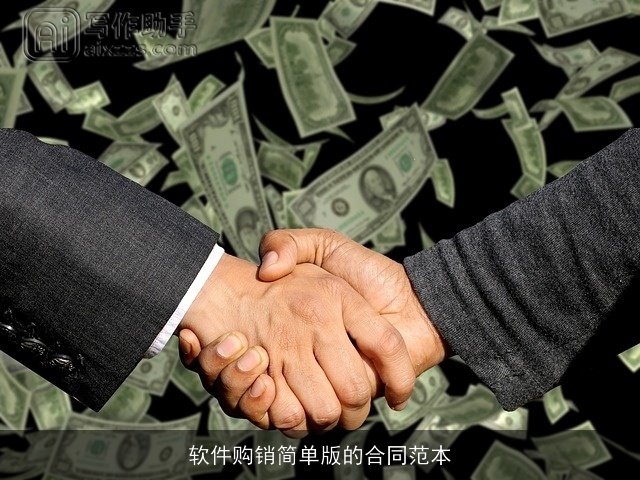 软件购销简单版的合同范本