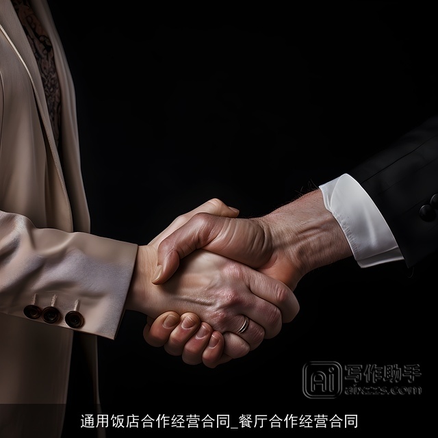 通用饭店合作经营合同_餐厅合作经营合同