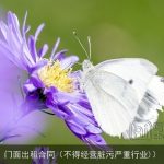 门面出租合同（不得经营脏污严重行业)）
