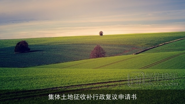 集体土地征收补行政复议申请书
