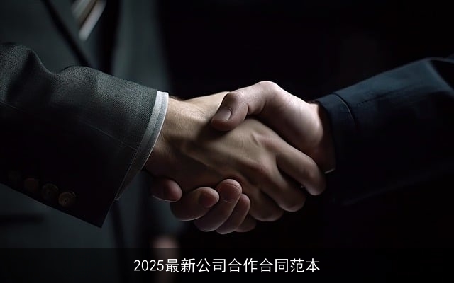 2025最新公司合作合同范本