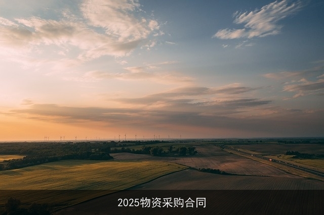 2025物资采购合同