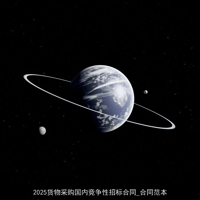 2025货物采购国内竞争性招标合同_合同范本