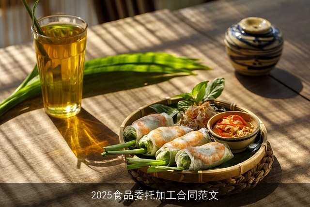 2025食品委托加工合同范文