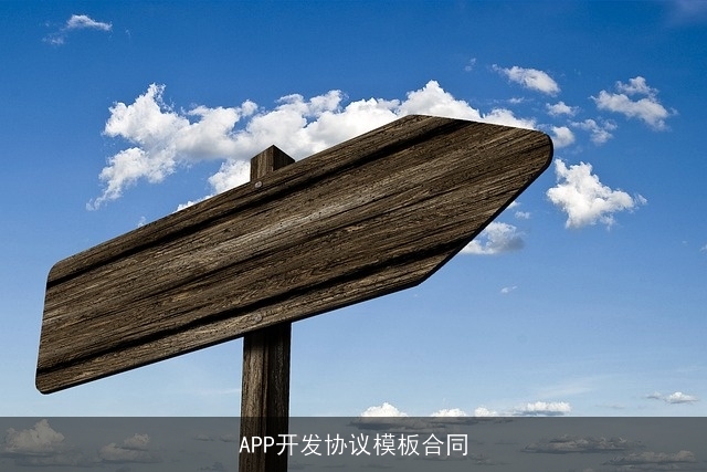 APP开发协议模板合同