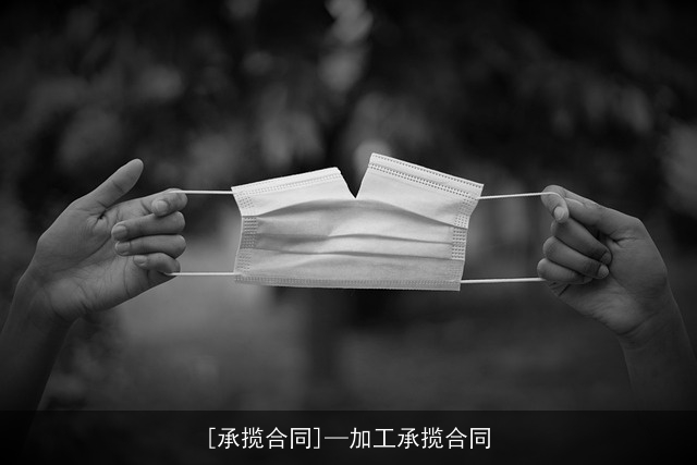 [承揽合同]—加工承揽合同