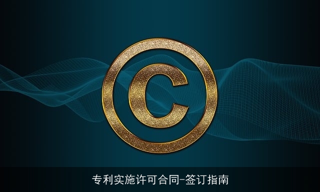 专利实施许可合同-签订指南