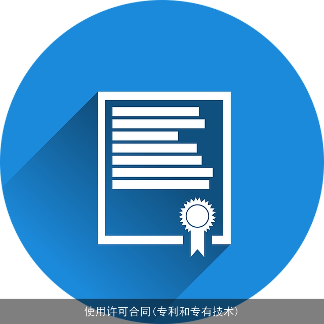 使用许可合同(专利和专有技术)