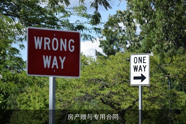 房产赠与专用合同