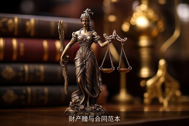 财产赠与合同范本