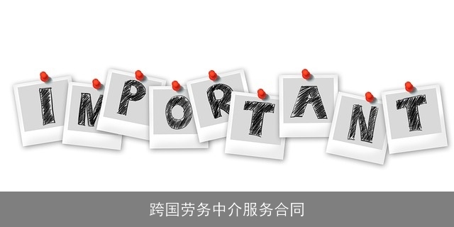 跨国劳务中介服务合同