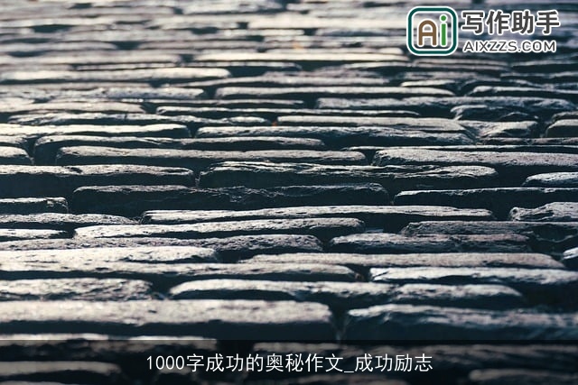 1000字成功的奥秘作文_成功励志