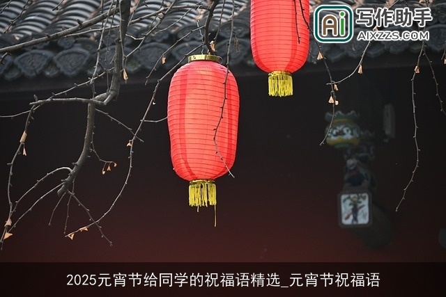 2025元宵节给同学的祝福语精选_元宵节祝福语