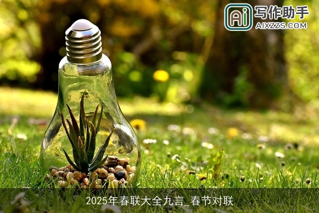 2025年春联大全九言_春节对联