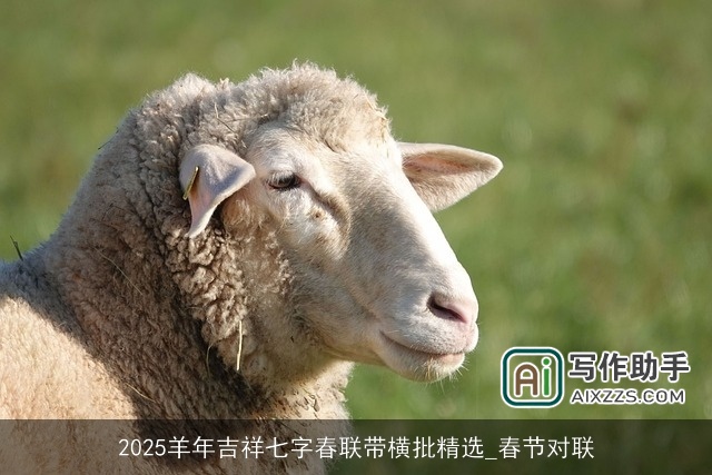 2025羊年吉祥七字春联带横批精选_春节对联