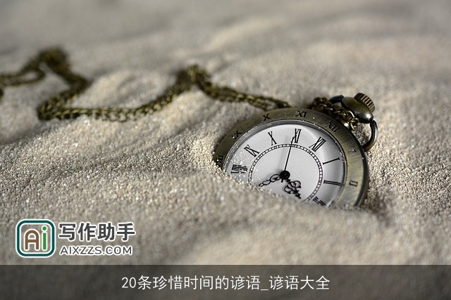 20条珍惜时间的谚语_谚语大全