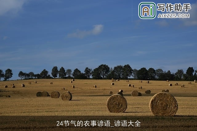 24节气的农事谚语_谚语大全