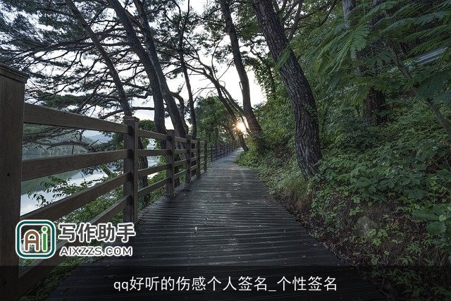 qq好听的伤感个人签名_个性签名