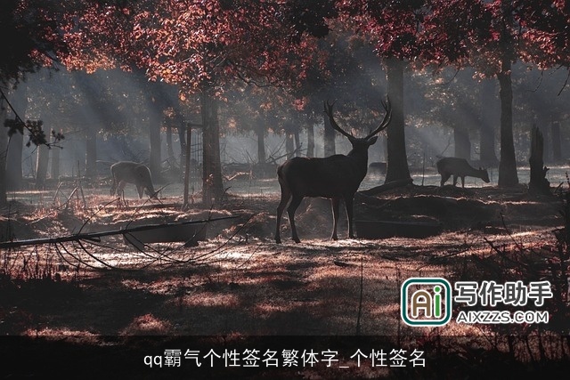qq霸气个性签名繁体字_个性签名