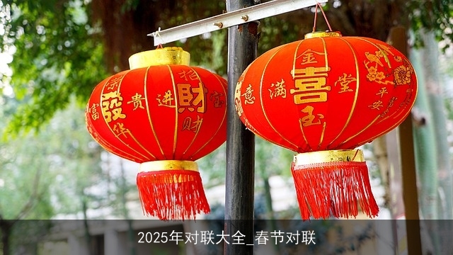 2025年对联大全_春节对联
