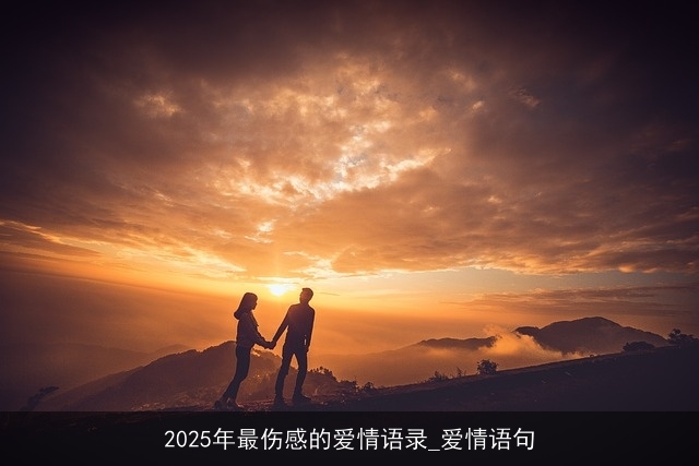 2025年最伤感的爱情语录_爱情语句