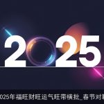 2025年福旺财旺运气旺带横批_春节对联