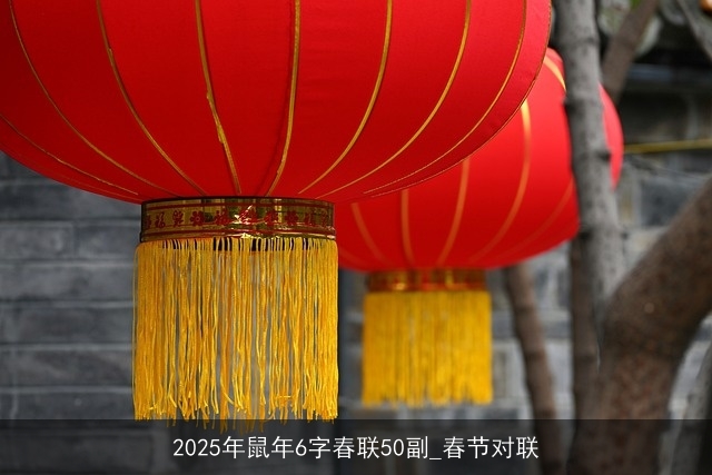 2025年鼠年6字春联50副_春节对联