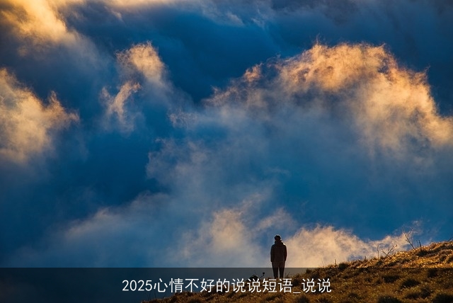 2025心情不好的说说短语_说说